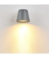 GU10 vegglampe - Grå, IP65, inne/ute, uten lyskilde