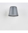 Avero GU10 vegglampe - Grå, IP65, inne/ute, uten lyskilde