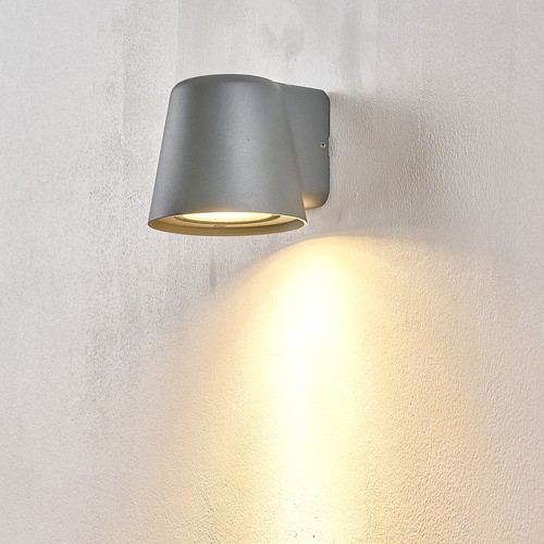 GU10 vegglampe - Grå, IP65, inne/ute, uten lyskilde