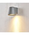 GU10 vegglampe - Grå, IP65, inne/ute, uten lyskilde
