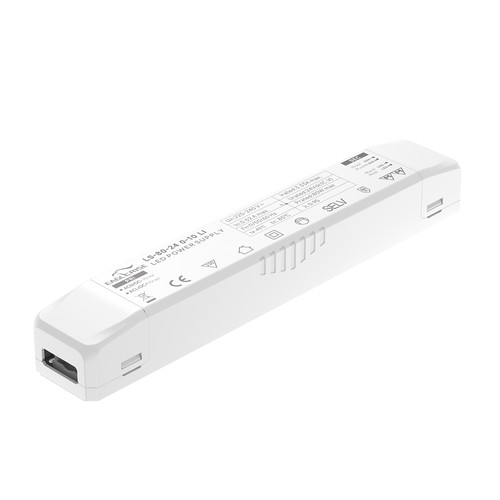 Eaglerise 80W / 24V DC dimbar strømforsyning - 3.3A, IP20, 0-10V, flicker free