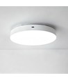Oppladbar LED taklampe med sensor - Mikrobølgesensor, Ø20cm, 6W, CCT, Hvit
