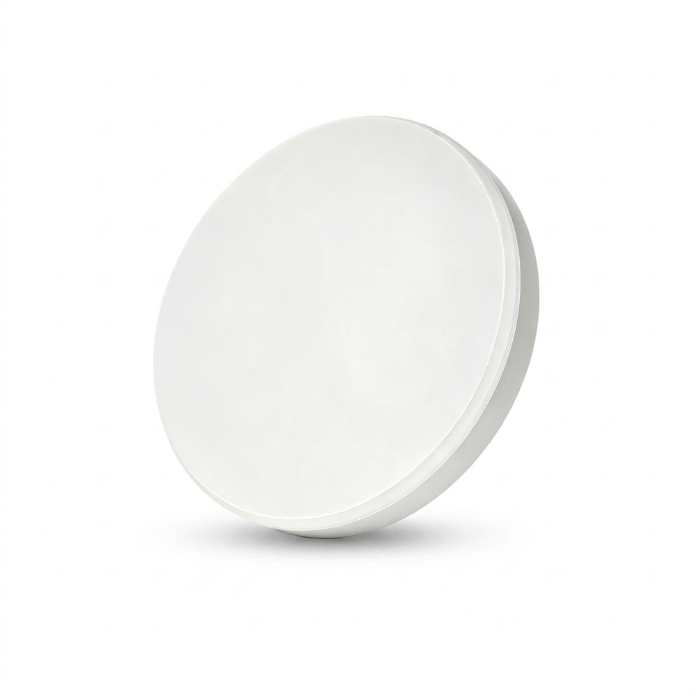 Oppladbar LED taklampe med sensor - Mikrobølgesensor, Ø20cm, 6W, CCT, Hvit