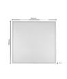 60x60 LED-panel 36W Triac dimbar - 116lm/w, UGR19, RA93, hvit kant