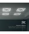 60x60 V-Tac 64W LED-panel Diamond-in-Square - 595x595mm, Lifud driver, flimmerfri, 6500K