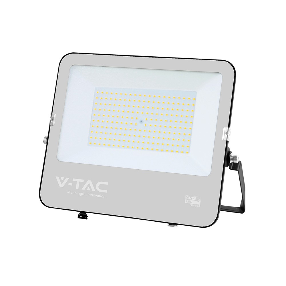 150W LED lyskaster, Slimline – 135lm/W, CREE chip, IP65, sort hus, 6 års garanti – Kulør : Kald