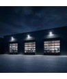 150W LED lyskaster, Slimline - 135lm/W, CREE chip, IP65, sort hus, 6 års garanti