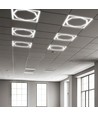 60x60 LED Octagon Borderline panel, 72W - 6500K, Dual Lifud driver, flimmerfri