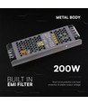200W / 24V DC strømforsyning til LED-strips - 8.25A, IP20, Slim design