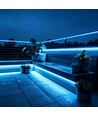 5m 9W/m Blå Slim COB strip - 230V, IP67 vanntett, 296 LED, kan klippes hver 10cm