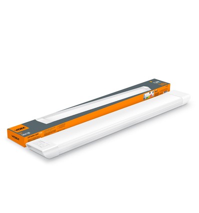 120cm 54W komplett LED-armatur - 5000K, hvit, lysskinne