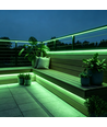 5m 9W/m Grønn Slim COB strip - 230V, IP67 vanntett, 296 LED, kan klippes hver 10cm