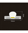 5m 9W/m Grønn Slim COB strip - 230V, IP67 vanntett, 296 LED, kan klippes hver 10cm