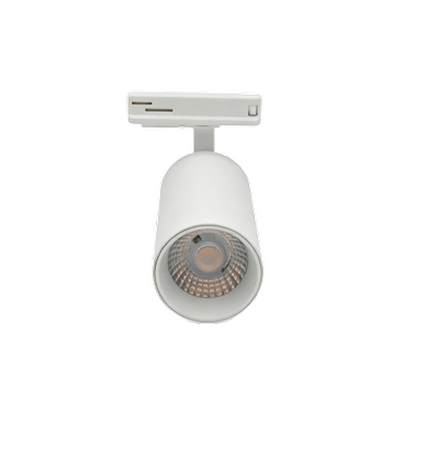 10W 1-faset RA95 skinnespot - Hvit, 1F2W