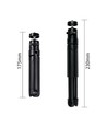 11-17cm Tripod stativ til lys og foto, justerbar topp