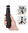 11-17cm Tripod stativ til lys og foto, justerbar topp