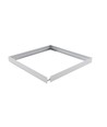 Ramme til 60x60 LED-panel - 62mm høy, hurtig skrueløst samlesett, hvit kant