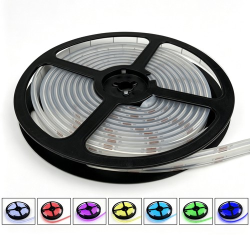 5m 13W/m RGB Dotless COB-LED strip - 24V DC, IP67, 576 LED pr. meter