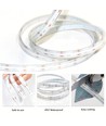 5m 13W/m RGB Dotless COB-LED strip - 24V DC, IP67, 576 LED pr. meter