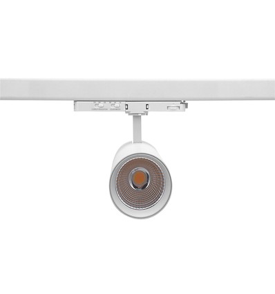 25-30W 3-faset CCT Triac skinnespot - RA98, justerbar CCT & watt, Hvit