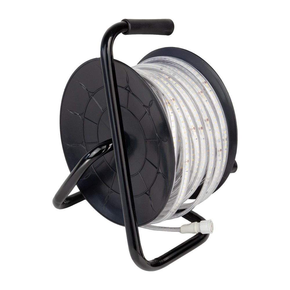 25m rull 8W/m LED-strip - 120 LED pr. meter, IP65, 4000K, 600lm/m, 8mm bredde - Kulør : Nøytral