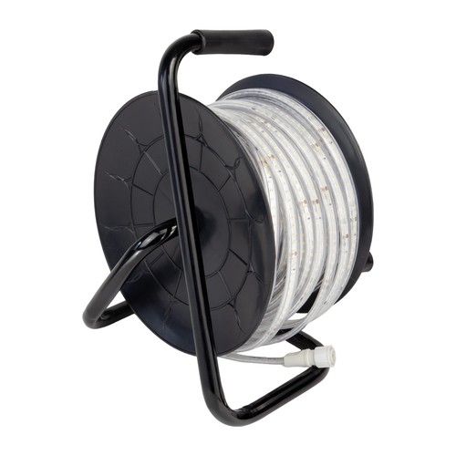 50m rull 8W/m LED-strip - IP65, 120 LED pr. meter, 600lm/m, 8mm bred, nøytral hvit