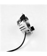 7W RA96 CCT + DimToWarm downlight til isolasjon - Dimbar, Hull: Ø6,8 cm, Mål: Ø9,3 cm, børstet stål