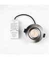 7W RA96 CCT + DimToWarm downlight til isolasjon - Dimbar, Hull: Ø6,8 cm, Mål: Ø9,3 cm, børstet stål