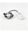 7W Ø8,3cm DimToWarm+CCT innfellingsspot dimbar RA96 - Hull: Ø6,8 cm, Børstet stål