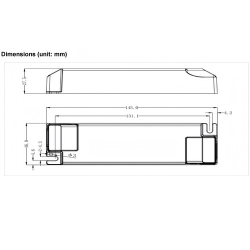 Lifud 30W / 550-700mA dimbar LED-driver - 25-40V, Triac fasedimming, flicker free