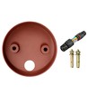 FYRON Bollard hagelampe, Coffee - E27, 61 cm, IP54 utendørs, pullert
