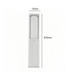FYRON Bollard hagelampe, Grå - E27, 61 cm, IP54 utendørs, pullert