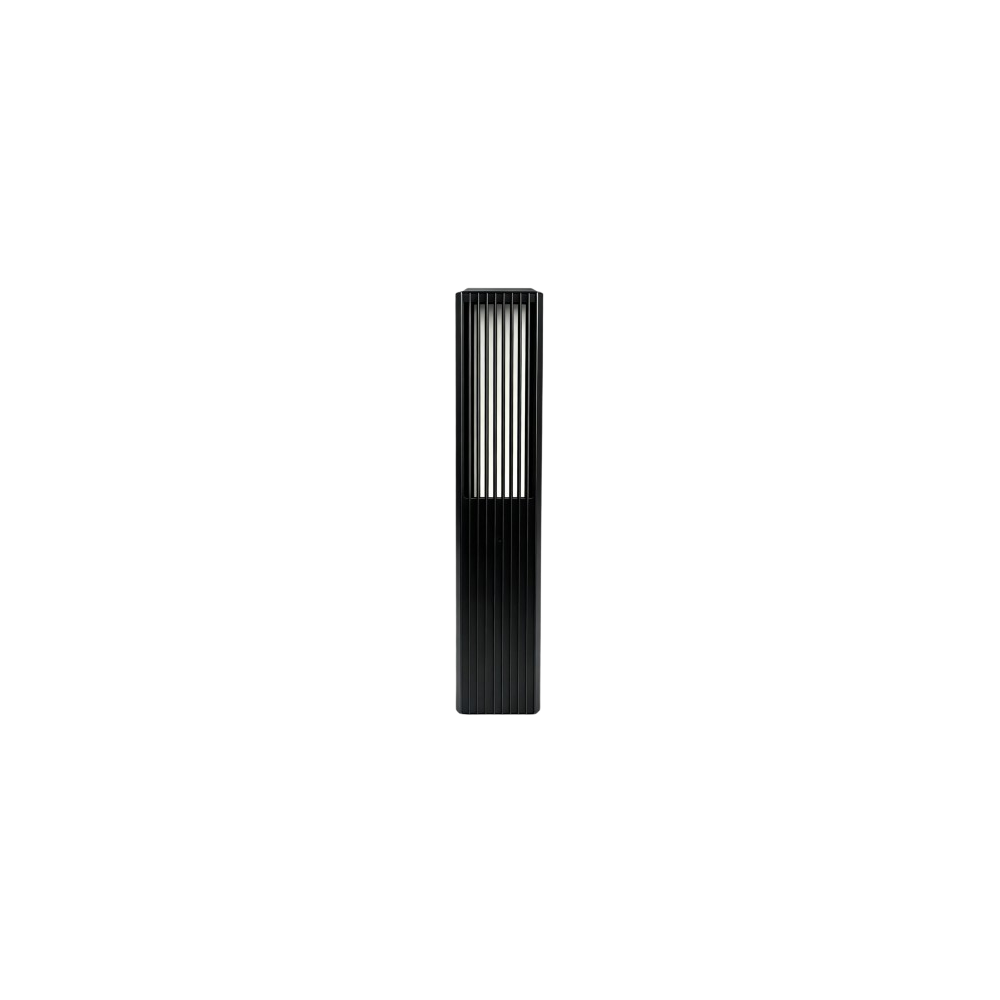 FYRON Bollard hagelampe, sort - E27, 61 cm, IP54 utendørs, pullert