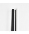 100cm avlang vegglampe - Svart, firkantet, inne / ute, IP65, inkl. lyskilde