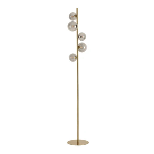 Oliva 5xG9 gulvlampe bronse/røykfarget - 160cm, røykfarget glass, uten lyskilde
