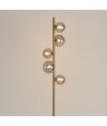 Oliva 5xG9 gulvlampe bronse - 160cm, røykfarget glass, uten lyskilde