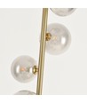 Oliva 5xG9 gulvlampe bronse/røykfarget - 160cm, røykfarget glass, uten lyskilde