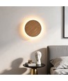 Ø40cm vegglampe - Lyst tre, 10W, 2700K, IP20