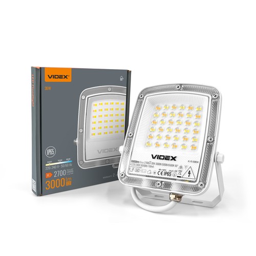 30W LED-lyskaster CCT - IP65, 3-i-1 lysfarge, utendørs, arbeidslampe