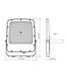 100W LED lyskaster CCT - IP65, utendørs, arbeidslampe