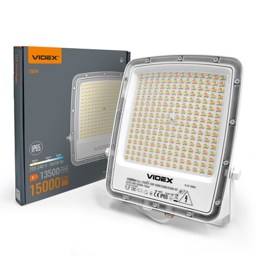 150W LED-lyskaster CCT - IP65, 3 lysfarger, utendørs
