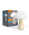 Oppladbar Mushroom LED bordlampe - RGB + 3000K, kaldhvit, bærbar