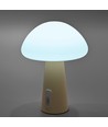Oppladbar Mushroom LED bordlampe - RGB + 3000K, kaldhvit, bærbar