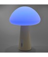 Oppladbar Mushroom LED bordlampe - RGB + 3000K, kaldhvit, bærbar