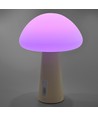 Oppladbar Mushroom LED bordlampe - RGB + 3000K, kaldhvit, bærbar