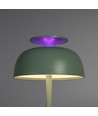 Oppladbar LED skrivebordslampe med white noise - Nøytral hvit + RGB, grønn, inkl. lyskilde