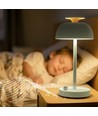 Oppladbar LED skrivebordslampe med white noise - Nøytral hvit + RGB, grønn, inkl. lyskilde