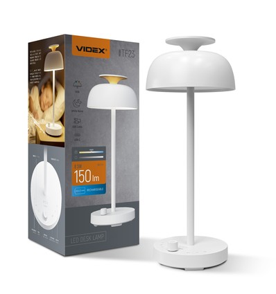 Oppladbar LED skrivebordslampe med white noise - RGB+W, nøytral hvit, bærbar