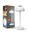 Oppladbar LED skrivebordslampe med white noise - RGB+W, nøytral hvit, bærbar