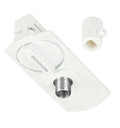 Lampeholder for 1-faset skinner - Hvit, 1F2W